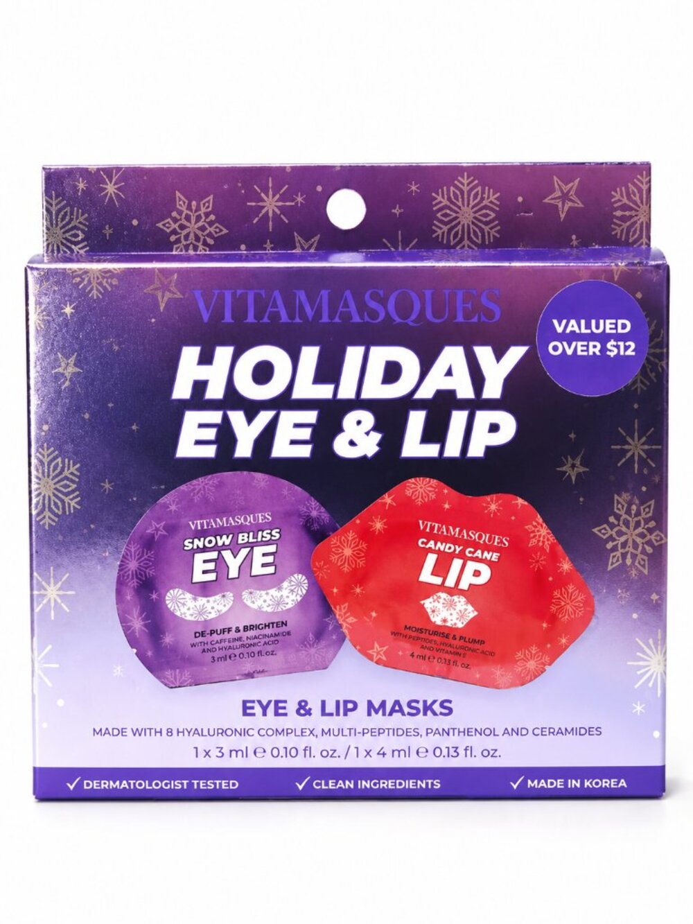 $4 Add-On When Bundled with $11 - Holiday Eye & Lip Mask Set